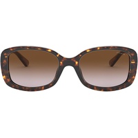Coach HC8278 Sunglasses, Dark Tortoise/Brown Gradient, 53 mm