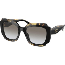 Prada Sunglasses PR 16 YSF Asian fit 01M0A7 Black/Havana