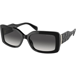 Michael Kors MK2165-30058G Sunglasses BLACK w/DARK GREY GRADIENT 56mm