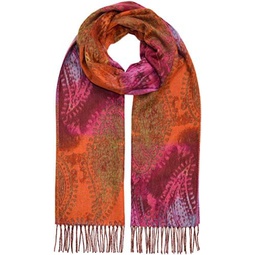 Fraas Long Oversized Paisley-Scarf for Women with Fringes - Made of Cashmink