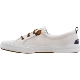 Sperry Womens Pier Wave LTT Lace Up Sneakers Shoes Casual - White - Size 5.5 B