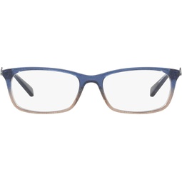 Coach HC6110 Prescription Eyewear Frames, Blue Beige Glitter Gradient/Demo Lens, 50 mm