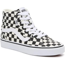 Vans Unisex Filmore High Top Sneaker - Multi Checkeredboard - Black/White 6
