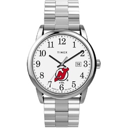 Timex Mens Easy Reader 38mm Watch - NJ Devils with Expansion Band