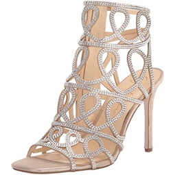 Jessica Simpson Opalite Womens Rhinestone Embellished Caged Stiletto Heels