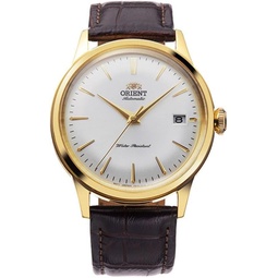 Orient Bambino 38 mm  Mens Automatic Mechanical Wrist Watch with Leather Strap and Analogue Display  RA-AC0M
