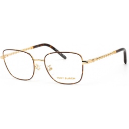 Tory Burch Eyeglasses TY 1077 3344 Shiny Gold/Dark Tortoise