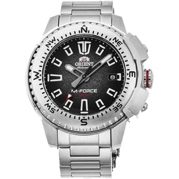 ORIENT Orient RA AC0N01B Mens M Force Delta Stainless Steel Black Dial Automatic Dive Watch