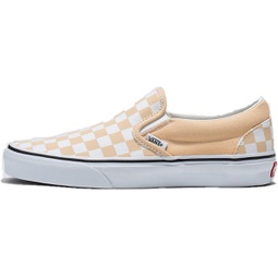 Vans Mens Classic Slip On, (Color Theory) Checkerboard/Honey Peach, Size 8