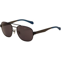 Sunglasses Boss (hub) 896 /F/S 00MB Matte Blue / 3h Smoke Polarized Lens
