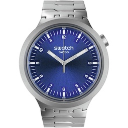 Swatch Unisex Dress Blue Stainless Steel Quartz Big Bold Irony Indigo Hour