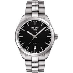 Tissot Mens T1014101105100 PR 100 Analog Display Swiss Quartz Silver Watch