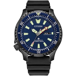 Citizen Mens Promaster Sea Automatic Polyurethane Strap Watch, 3- Hand Date and Date, Rotating Bezel, Anti-reflective Sapphire Crystal, Luminous Hands and Markers