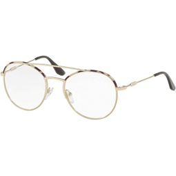 Prada PR 55UV Womens Eyeglasses Spotted Opal Brown/Pale Gold 51