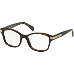 COACH HC6065 Rectangle Eyeglasses for Women + BUNDLE With Designer iWear Eyewear Kit