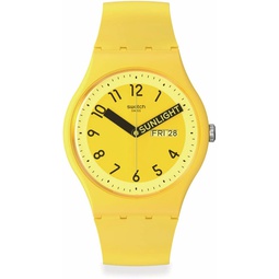 Swatch Proudly Yellow Unisex Watch SO29J702