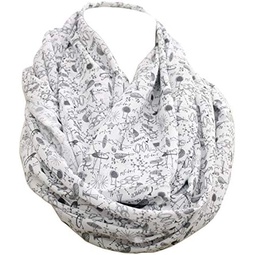 Di Capanni Science Infinity Scarf for her geeky women chemistry biology scientist physics colorful