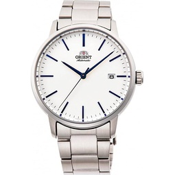 Orient RA-AC0E02S Mens Maestro Stainless Steel Minimalist White Dial Automatic Watch