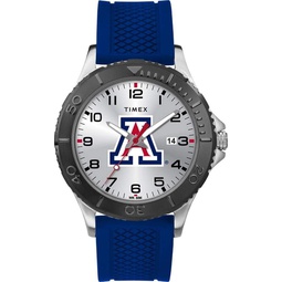 TIMEX Mens Collegiate Gamer 42mm Watch  Arizona Wildcats with Royal Blue Silicone Strap