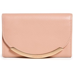See by Chloe Womens Lizzie Medium Wallet, Coffee Pink, One Size