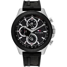 Tommy Hilfiger Mens Large Sport Watch Multifunction Quartz Movement Water Resistant Racing Inspired