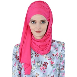 Aishas Design Instant Hijab Scarves for Women, 95% Cotton Pretied Bonnet Turban & Jersey Shawl Head Wrap