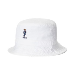 Polo Ralph Lauren Kids Polo Bear Cotton Twill Bucket Hat (Big Kids)