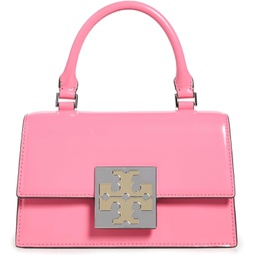 Tory Burch Womens Trend Spazzolato Mini Top-Handle Bag