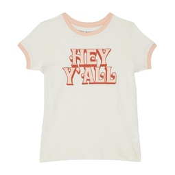 Tiny Whales Hey YAll Ringer Tee (Toddler/Little Kids/Big Kids)