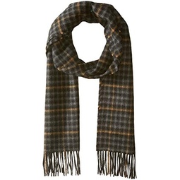 Hickey Freeman Patterned 100% Italian Cashmere Scarf for Men  Ultra-Soft Men’s Winter Scarves, 66-Inches x 12-Inches