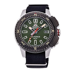 Orient Watch M-Force RN-AC0N03E Mens Automatic Watch, Black, Green