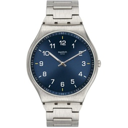 Swatch Skin Irony Swiss Quartz Stainless Steel Strap, Grey, 16 Casual Watch (Model: SS07S106G)