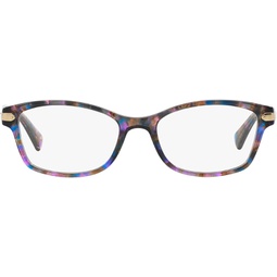 COACH Womens Hc6065 Rectangular Prescription Eyewear Frames
