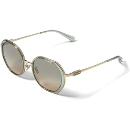 COACH Sunglasses HC 7141 900513 Transparent Green/Shiny Ligh