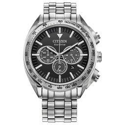 Citizen Eco-Drive Carson Stainless Steel Bracelet Watch 43mm CA4540-54E