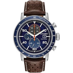 Citizen Mens Eco-Drive Sport Casual Brycen Weekender Chronograph Watch, 12/24 Hour Time, Date, Tachymeter, Luminous Hands