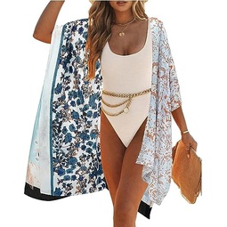 Kimonos for Women Casual Swimsuit Coverup Lightweight Boho Kimono Cardigans for Summer