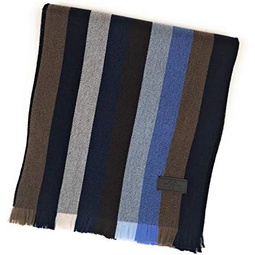 Hickey Freeman Patterned Australian Merino Scarf for Men  Ultra-Soft Lightweight Men’s Winter Scarves, 70-Inches x 10-Inches