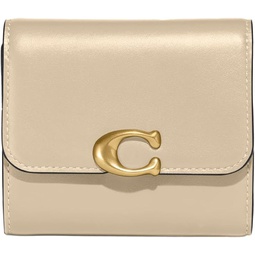 Coach Womens Luxe Refined Calf Leather Bandit Wallet, Ivory