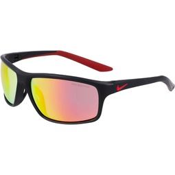 Nike Adrenaline 22-M DV2155 010 Sunglasses Matte Black/Grey/Red Mirror 64mm