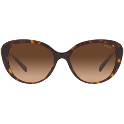COACH Womens Hc8348u Universal Fit Cat Eye Sunglasses