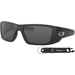 Oakley Fuel Cell OO9096 Sunglasses For Men Bundle Leash + VISIOVA Accessories