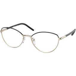 Prada PR 62WV Womens Eyeglasses Black/Pale Gold 55