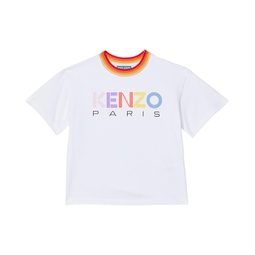 Kenzo Kids Printed Multicolor Logo Short Sleeve T-Shirt (Toddler/Little Kids)