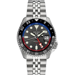 SEIKO SSK019J1,Men Sports,GMT,Mechanical,Automatic,Stainless,Silver Tone,WR,SSK019