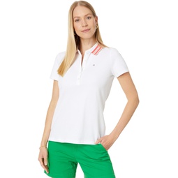 Tommy Hilfiger Solid Polo With Tipping
