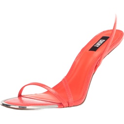 DKNY Womens Open Toe Diaganol Strap Heel Heeled Sandal, 8