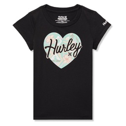 Hurley Kids Heart Palms Tee (Little Kids)