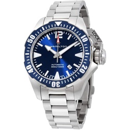 Hamilton Khaki Navy Frogman Automatic Blue Dial Mens Watch H77705145