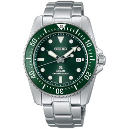 Seiko Prospex Solar Divers 200m Green Dial Sapphire Glass Watch SNE583P1